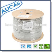 AUCAS cat5e UTP torsadé Câble de réseau à 4 paires / 24AWG 1000ft bulk cat6 cable de lan intérieur / fournisseur de Chine passe le fluke en plein air